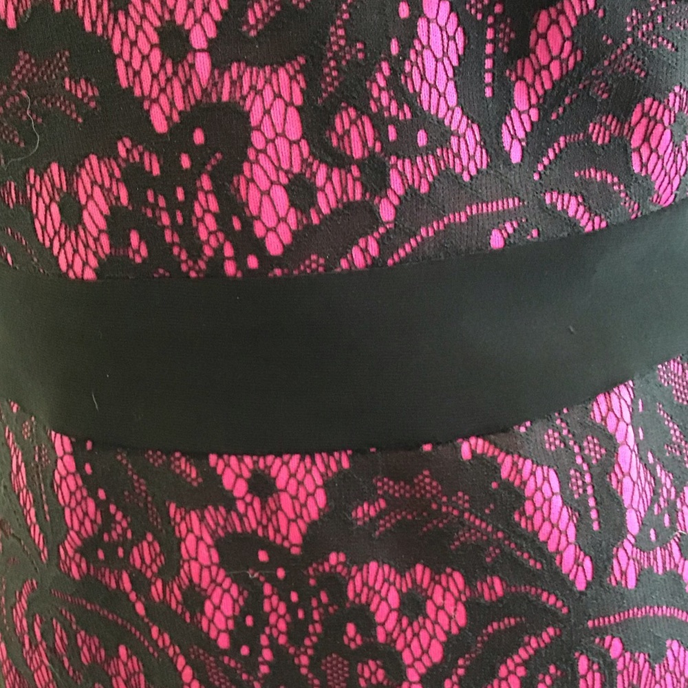 Cache Lace Overlay Dress - Picture 6 of 8